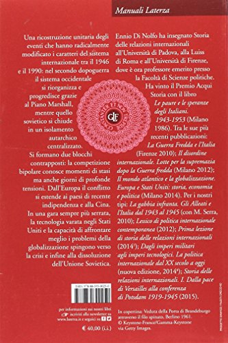 Book's Cover of Storia delle relazioni internazionali