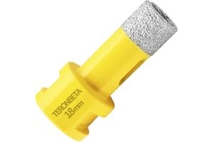 Teronbeta Diamant Fliesenbohrer 18mm, M14 Vakuumgelöteter Diamantbohrer Lochsäge Kernbohrer für Fliesen Porzellan Keramik Granit Marmor