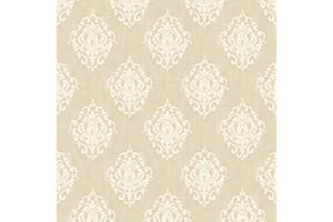 MyTinyWorld Pack of 5 Dolls House Beige Floral Diamond Wallpaper Sheets