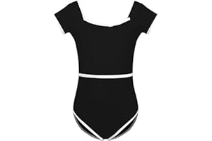 AOQUNFS Gymnastikanzug Mädchen Kurzarm Kinder Ballett Body Turnen Mädchen, BT03