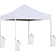 Shri R. K. 6.5 x 6.5 feet White Gazebo Canopy Pagoda Tent Pop-up for Outdoor and Car Parking Shed -(WHITE6.5ft)-18Kgs