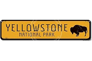 Keviewly Yellowstone - Cartel de metal para decoración de sala de juegos, diseño retro