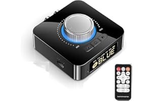 DollaTek Bezprzewodowy adapter audio 2 w 1, kompatybilny z Bluetooth, lekki odbiornik nadajnik do telewizora, PC, stereo, po??cz g?o?nik, s?uchawki