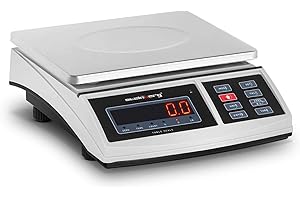 Steinberg Systems Balance De Table Électronique Professionnelle SBS-TW-6 (1 g à 6 kg, ±0,2 g, Écran LED, Unités lb/kg, Plateau 21x27 cm, Port RS-232)