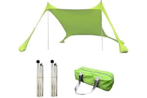 SHENGYI Shade Tent – 210 x 150 x 170 cm Beach Tent Beach Tent with Sandbag Sun Shelter Protection with Sandbag Anchor for Beach Picnic Fishing Camping