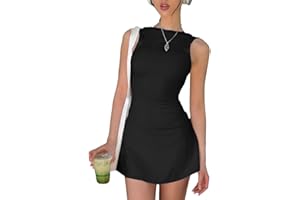 EMOTTOS Sexy Mini Backless Dress, Abiti Estivi Senza Maniche con Increspature, Morbido Bodycon con Orlo oscillante, Sexy Mini Pencil Dresses Tube Club Cocktail Party Dress (2 Stili, Nero/Bianco, S-L)