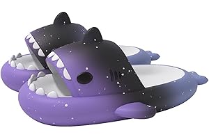 Puimentiua Zapatillas Sharky Chanclas, Zapatillas Ducha Tiburón Dibujos Animados Lindos Para Mujeres Hombres, Zapatillas Ultrasuaves Para Exteriores Interiores
