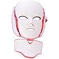 Photon Skin Rejuvenation Face & Neck Mask, LED Photon Red Blue Green Therapy 7 Color Light Treatment Anti Aging Spot Removal Wrinkles Whitening Facial Skin Care Mask