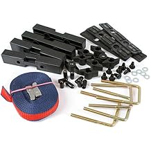 Kit Fixation Universelle Pour Coffre De Toit Voiture - Attaches Métal/Plastique Pour Barres