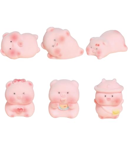 Cupcakes Tiny Things - 12 Figuras De Cerdo En Miniatura De La Suerte, Escultura De Animales De La Suerte Estatua De Cerdito Decoracion De Pasteles