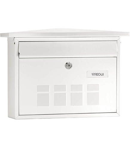 Cassetta Postale Arregui Chance - Acciaio Bianco, Serratura Coperta, Portanome - Formato DIN A4 - Foto 2