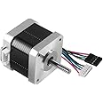 Dealikee 3D Printer Motors, Nema 17 Stepper Motor 42 Motor 1.8 Stepper Angle 42BYGH 1.7A (17HS4401) motor 4-Lead W/1m Cable for Extruder Reprap Makerbot CNC Creality