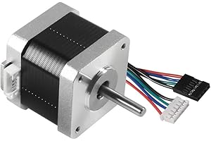 Dealikee 3D Printer Motors Nema 17 Stepper Motor 42 Motor 1.8 Stepper Angle 42BYGH 1.7A (17HS4401) motor 4-Lead W/1m Cable for 3D Printer Extruder Reprap Makerbot CNC