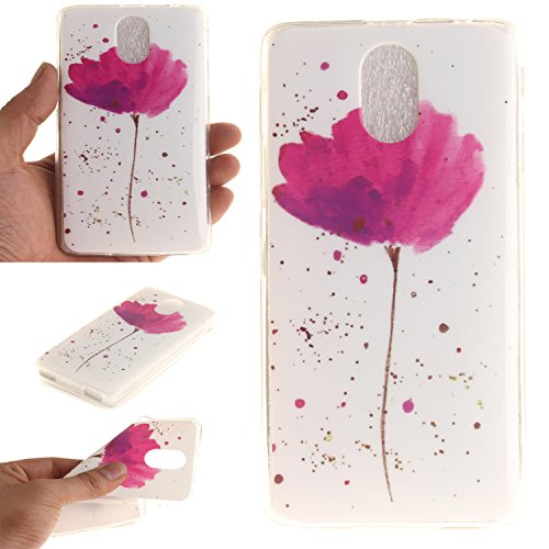 Cozy Hut Lederhülle / Ledertasche / Hülle / Case / Cover / Etui / Tasche Bunte Muster Weich TPU Handy Hülle für Lenovo Vibe P1M,Ultra Slim Dünn Silikon TPU Transparent für Lenovo Vibe P1M Hülle , Premium Handy Tasche Schutz Hülle Case Cover Etui Strass Schutz schutzhülle Bumper Schale Silicone für Lenovo Vibe P1M - Purple Orchid