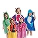 Lvge Cotton Animal Toddler and Baby Hooded Towel Poncho Green Dinosaur 23*47"