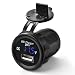 Produktbild XCSOURCE® USB Auto Ladegerät + Voltmeter Blau LED Digital Anzeigen Auto Batterie Stromspannung Monitor DC 12V-24V für Handys MA926