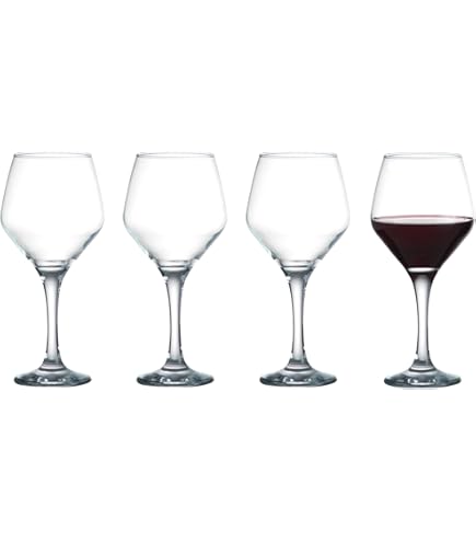Alpina Plastic Wine Glasses Set Of 6-200ml Plastic Glasses Reusable - Wine Glass With Crystal