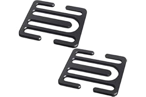 SUXGUMOE Sicherheitsgurtversteller aus Metall, 2 Stück Universal Auto Sicherheitsgurt Clip, legierung Sicherheitsgurt Hals Schutz Gurthalter Autozubehör für Nacken und Schultern Entspannen (Schwarz)