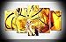 Produktbild Mcanvas 5 x Wall Art Print auf Leinwand Gemälde Naruto Naruto Shippuden Bijuu Mode uzuma für Home Moderne Dekoration, M