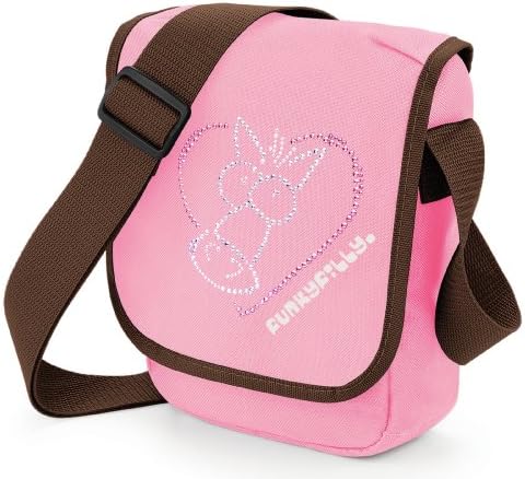 Funky Filly Pony Girls Sparkly Horse Heart Shoulder Bag Pink Size 23 x 17 x 7 cms