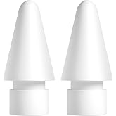 Seltureone 2 adet u&ccedil;, Apple Pencil 2 nesil ve 1. nesil ile uyumlu (orijinal kalite), &ccedil;ok hassas kalem ucu, yedek u&ccedil;, dokunmat