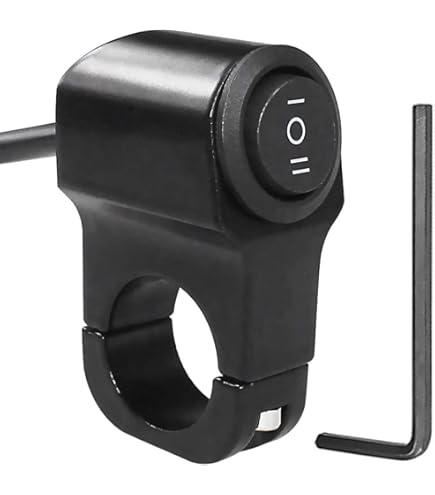 Interruttore Manubrio Moto 2 Pezzi - Pulsante ON/OFF 12V Per Scooter E Moto Elettriche, Blu - Foto 6