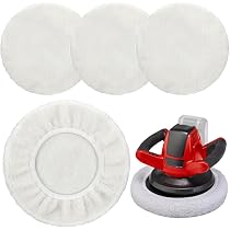 5 Bonnets De Polissage En Laine D'agneau - Pour Polisseuse Einhell 220-250 Mm - Entretien Voiture, Métal, Bois