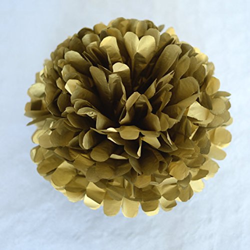 Furuix 12pcs Rosafarbenes Gold-Partei-Dekoration-Installationssatz-Gewebe-Papier Pom Pom-Bienenwabe-Kugel und Papierlaterne für Mädchen-Geburtstag-Hochzeits-Dekoration-Rosa-Baby-Raum-Dekoration-Partei-Bevorzugungen Deco Mariage - 2