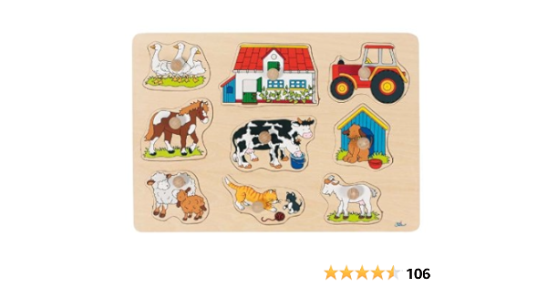 Puzzle A Encastrements Gozheec Jouet Bebe Puzzle En Bois Enfant Animaux Jeux Educatif Dapprentissage Cadeau Danniversaire Cadeau De Noel Pour Garcons Filles 1 2 3 4 Ans Puzzles Jeux Et Jouets Schoolofbabywearing Com