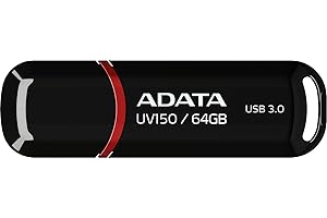 Adata DashDrive UV150 AUV150-64G-RBK, Pendrive, 64 GB, Czarny
