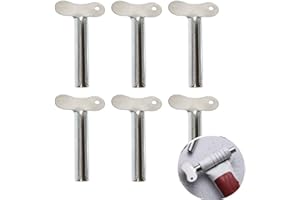 Dzxin Spremi Dentifricio, 6 PCS Spremi Tubetto Dentifricio Manuale Spremi Tubetto Strizzatubetti Universale a Pressione per Vernici, Creme, Senape, Tubo Vuoto