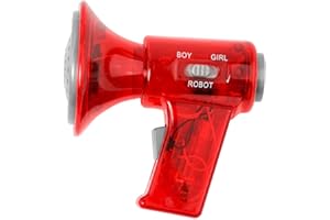 Sharplace Mini Haut-Parleur en Plastique Changeur De Voix Mégaphone Jouet pour Les Enfants Faveur Faveur - Rouge