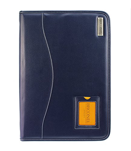 Broonel - Contour Series - Blue Heavy Duty Vegan Leather Protective Case Cover for the HP ProBook 440 G3 Laptop