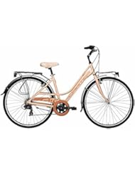 'Bicicleta Cicli Adriatica Sity 3 de mujer, estructura de aluminio, rueda de 28, cambio Shimano, talla 45, 3 colores disponibles, rosa Cipria