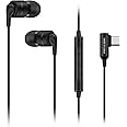 Soundmagic E80D - In Ear Isolating USB-C High Definition Earphones with Integrated DAC and Microphone for Apple and Android Devices - Black