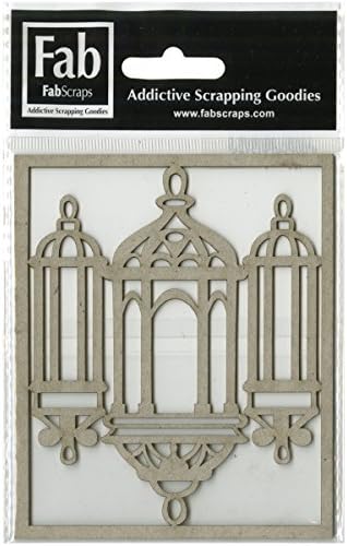 Fabscraps Vintage Elegance Die-Cut Chipboard Shape Vintage Lanterns