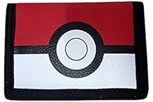 CYPBRANDS Pokémon - Monedero, Diseño Pokeball, Cartera con Cremallera y Velcro, Billetera Color Negro y Rojo, Producto Oficial (CyP Brands)