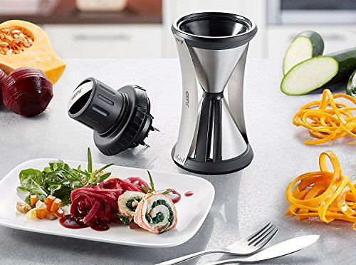 Gefu 13700 Spiralschneider SPIRELLI XL + Edelstahlstyling Universalmesser im Set - 4