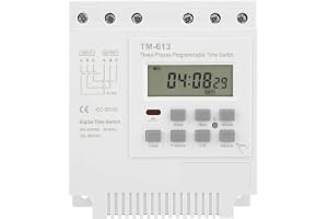 Keenso TidsreläTM-163 tre veckoreläer med 380 V smart digital timer programmerbar styrströmbrytare för 380 V/50–60 Hz 16 A ti