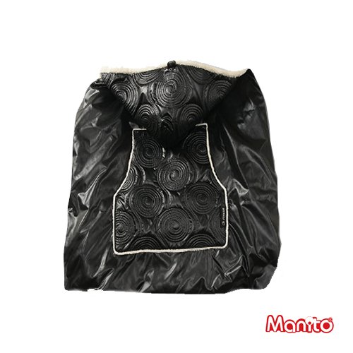 [Manito] Shiny Skin Manteau / Warm Skin Cover Manteau Footmuff for Baby Stroller, Pushchair and Baby Carrier, Wind Shield for Baby Outdoor Strolling (Black)