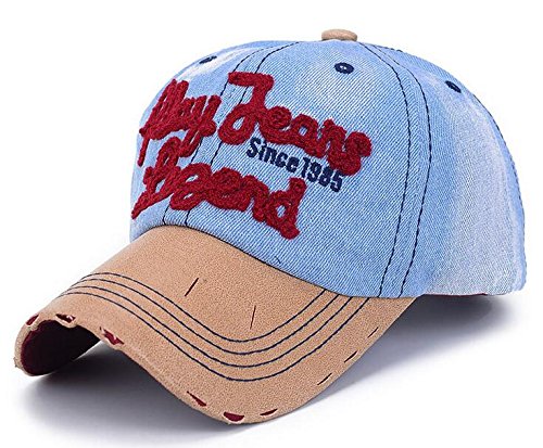 elwow deportes al aire libre tela vaquera Vintage gorra de béisbol, T