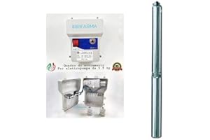 Elettropompa Sommersa Lowara 4GS11M, Pompa per Pozzi, 1.5 hp, 1.1 Kw, Monofase, in Acciaio Inox, 90 l/min, prevalenza 84 metri