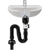Mutfak ve Banyo İ&ccedil;in Koku ve Tıkanma &Ouml;nleyici Lavabo Gider Borusu Hızlı Tahliye Sağlam ve Dayanıklı