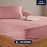 FORMEYA Pudra Sıvı Ge&ccedil;irmez Alez - Tek-&Ccedil;ift Kişilik Mikrofiber Kumaş - Fitted (Yatağı Saran) Yatak Koruyucu &Ccedil;arşaf (100x200)