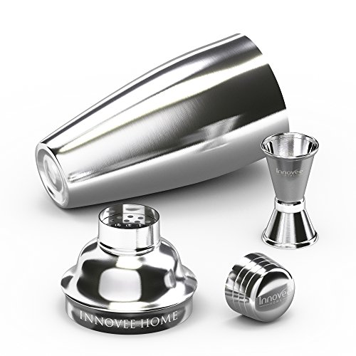 Innovee Cocktailshaker Set – Premium Bar Kit mit kostenlosem Messbecher und Cocktailrezepte Ebook – 0,7L Professioneller Edelstahl Cocktail Shaker – Mixer mit Sieb - 2