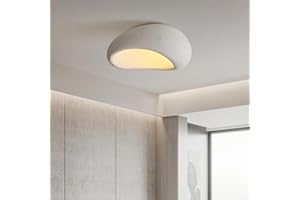 HEYUN Lampa Sufitowa Wabi-sabi Nowoczesna Lampa Sufitowa Z Polietylenu E27 Żywica Lampa Sufitowa Kreatywna Lampa Sufitowa Do Sypialni Jadalnia Salon Przedpokój Oświetlenie Wewnętrzne(A,50)
