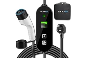 NIUNIUEV® EV Charger Cable Type 2 to 3 Pin Plug 8M [3KW | 6A~13A],Portable Electric Car Charger UK 3-Pin EV Charger,Type 2 Charging EV Charger with LED Display,Timing function,For EVs and PHEV