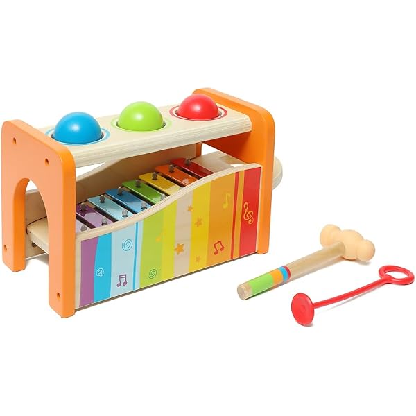 Maillets En Bois Pour Instruments - 2 Mailloches Plastique + 2 Carillons - Pour Xylophone, Glockenspiel