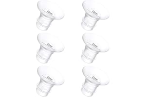 GOCROWEEN 6Pcs Breast Pump Flange Insert 22mm Compatible with Momcozy/Spectra/Medela/eufy/Elvie/Lansinoh/Paruu P10 Breast Pump, Fit for Momcozy M5/M9/M6/V2 Pro/V2 pro/S12 Pro/eufy E10 S1 S1 Pro, 24mm Flange