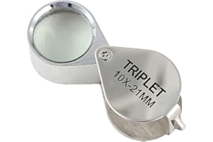 JTKREW Loupe de Poche 10x Géologie Bijoutier Petite - Loupe Pour Bijoutiers